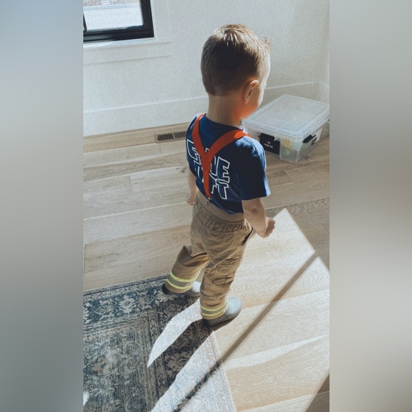 Fireman boys girls size 3T Costume outfit shirt pants suspenders birthday - Picture 9 of 13